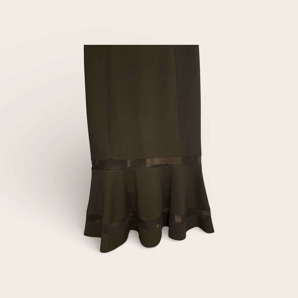 Calvin Klein Elegant Black Sleeveless illusion Dress - Picture 3 of 9
